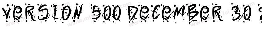Version 500 December 30 2015字体转换